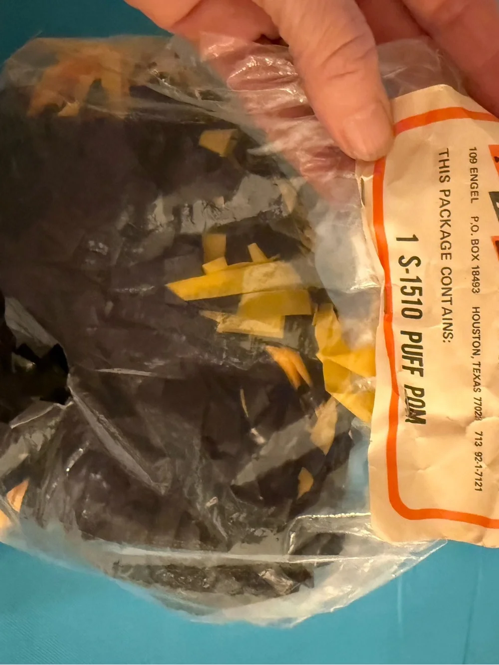 Vintage 70’s Pom-Poms  -  found stored at my moms. Black and gold (yellow)